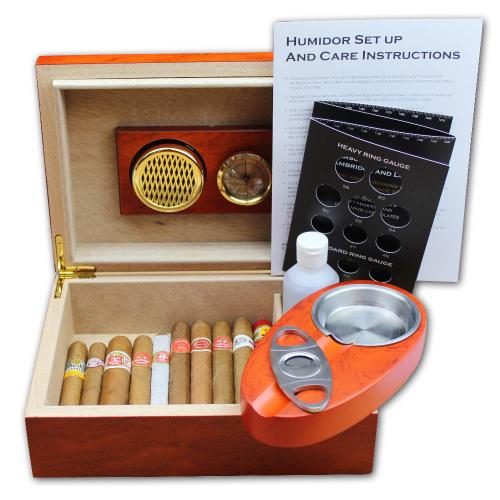 Beginner Compendium Humidor - The Starter Pack Cigar Selection